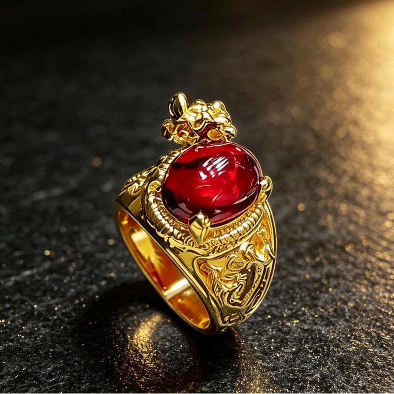 Vintage hot-selling creative light-luxury double dragon playing with pearls ring, fashionable diamond-embellished ethnic style personalized jewelry, direct from the factory Vintage hot-selling creative light-luxury double dragon playing with pearls ring, fashionable diamond-embellished ethnic style personalized jewelry, direct from the factory