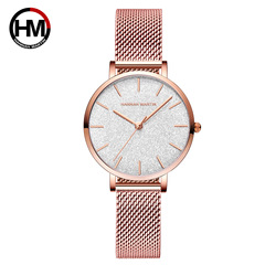 Amazon Hannah Martin Japan Movement Color Gradient Quartz Watch, Simple and Fashionable Women's Watch