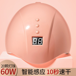 60W large space dual light source UV nail lamp sun nail lamp pink led nail lamp light therapy machine factory wholesale