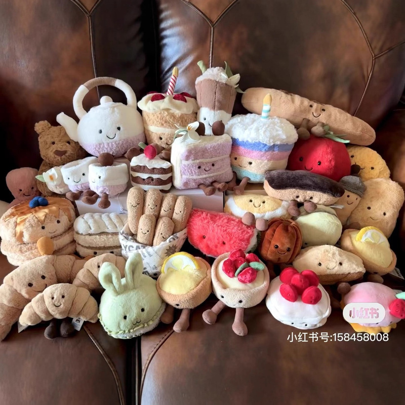 ---20 Dessert Series Collection: Coffee, French Fries, Desserts, Burgers, Waffles, Tacos, Macarons, Plush Toys