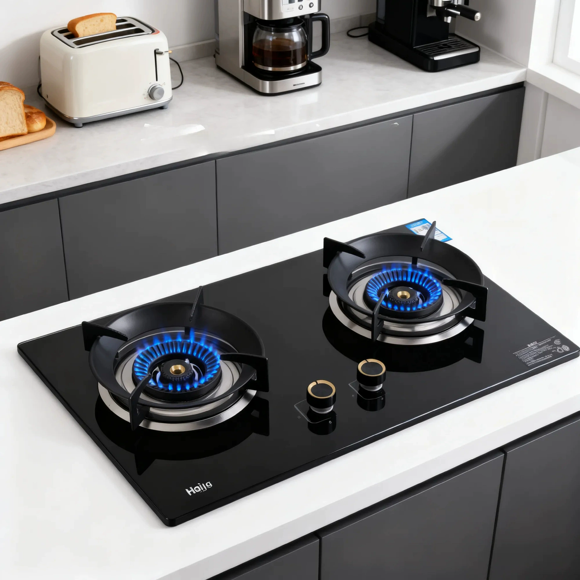 Прямые поставки с фабрики Haikeng, высококачественная жестокая пожарная плита с прямым распылением, бытовая большая пожарная газовая плита, бытовая жестокая пожарная плита, двойная плита