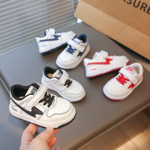 Spring and Autumn Infant Toddler Shoes, Leather-Covered Boys' Sports Shoes, Soft-Soled Girls' Indoor Shoes, Continuous Size Processing
