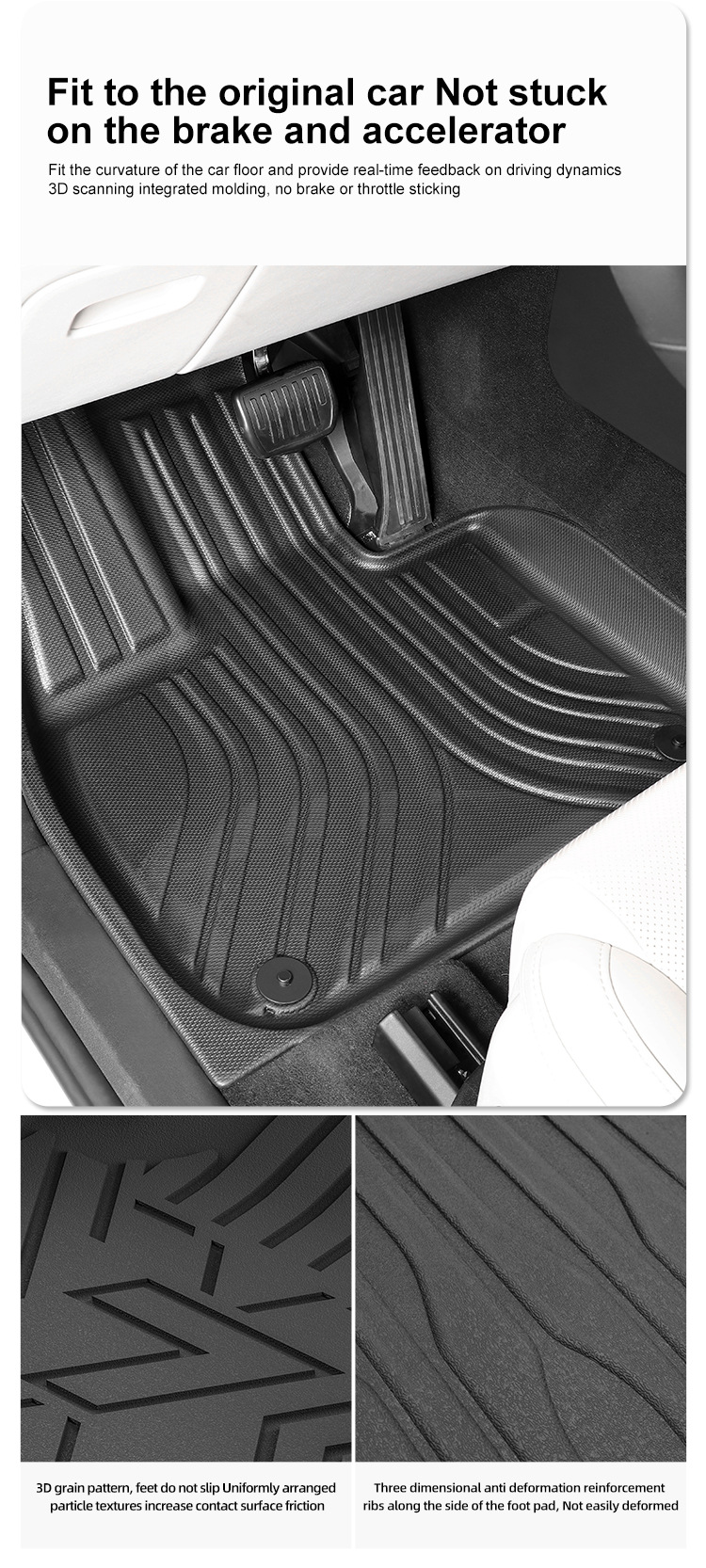 Suitable for 24-25 Zeekr 7X Right-Hand Drive Cars, Tpe Floor Mats, Trunk Mat, Cross-Border