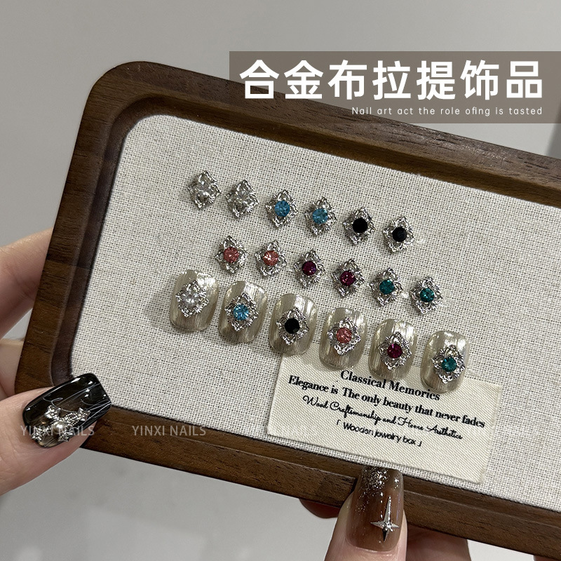 Buccellati Nail Art Accessories Trendy Diamond Jewelry Popular Palace Light Luxury High-End Nail Diamond Accessories Buccellati Nail Art Accessories Trendy Diamond Jewelry Popular Palace Light Luxury High-End Nail Diamond Accessories