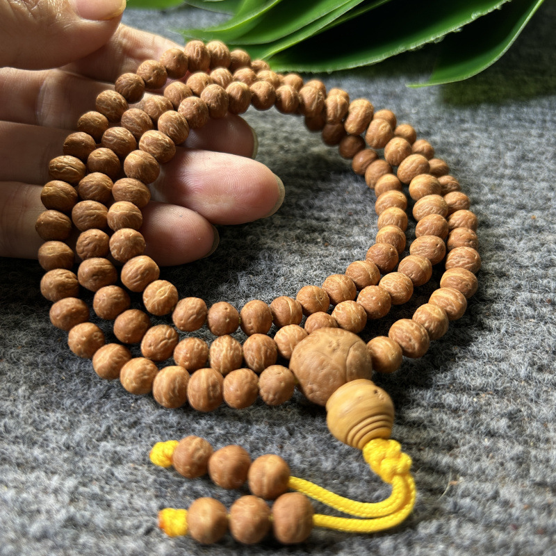 小鳳目菩提 108 オリジナル小鳳目仏珠ブレスレット国産鳳目菩提数珠赤皮 7mm8mm|undefined