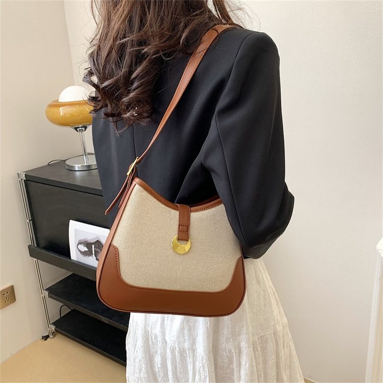 Single-shoulder casual canvas tote bag trending bag 2023 new design large capacity Oxford cloth simple women's handbag