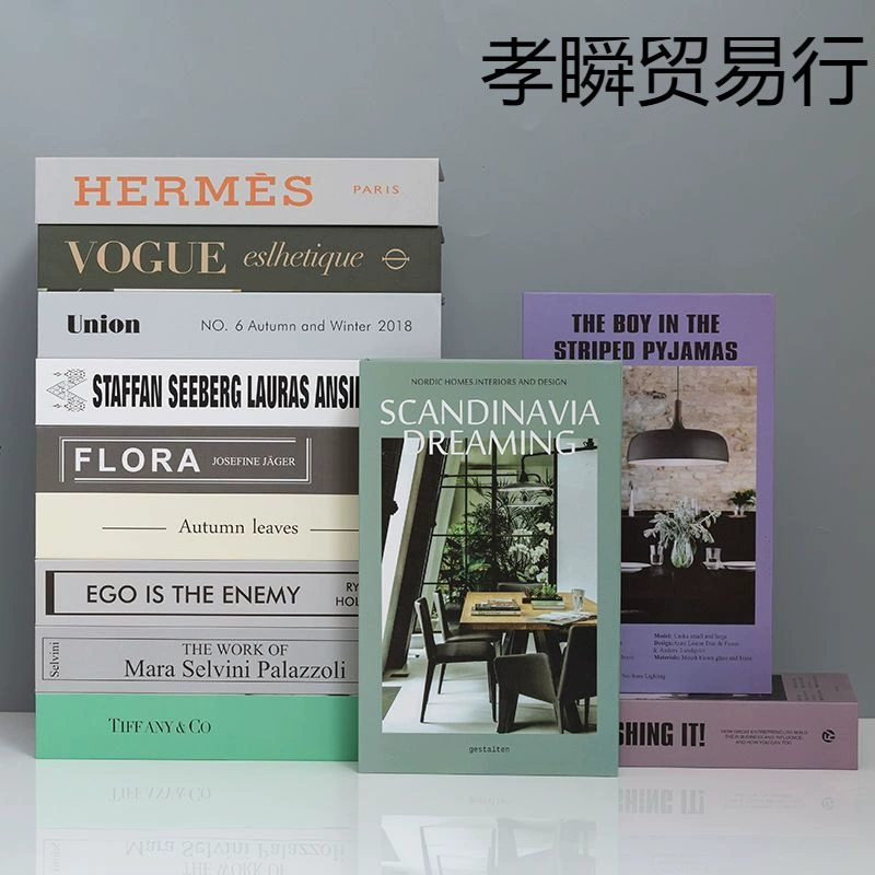 Фальшивая книжная украшение можно открыть книжный короб декор настенная полка реквизит книжная полка модель творческая Анжин