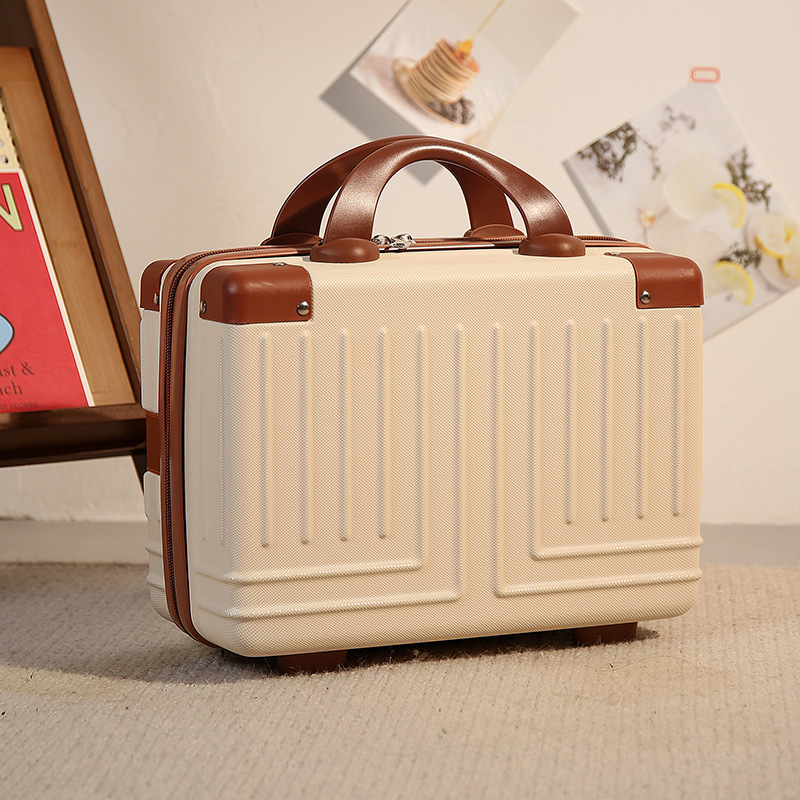 Small Suitcase Mini Portable Cosmetic Case 14 Inch Small Case Accompanying Gift Cosmetic Bag Storage Travel Password Box Small Suitcase Mini Portable Cosmetic Case 14 Inch Small Case Accompanying Gift Cosmetic Bag Storage Travel Password Box