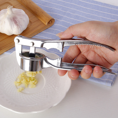 Extra large garlic press creative multifunctional kitchen supplies garlic pounder four-in-one manual garlic masher walnut clip