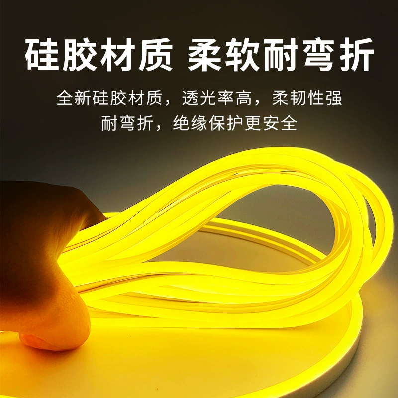 Низкое напряжение 12В LED лента неон 6*12 гибкая уличная водонепроницаемость IP65 силикон для гостиной, наружной рекламы