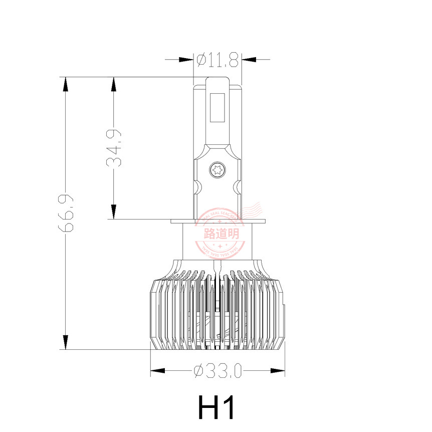 P60 Dual Tube 9005HB3 High Power 68W 9006 LED Headlight