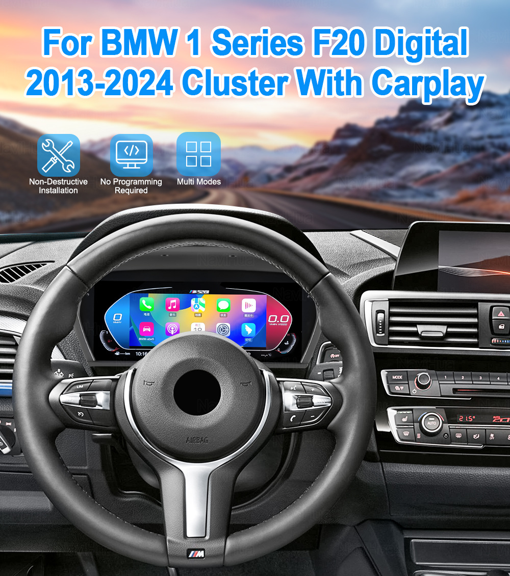 Suitable for Bmw 1234567 Series Lcd Instrument Panel with Carplay Function Hud Eight-Theme Car Dashboard