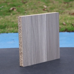Solid Wood Particle Board Veneer Paint-Free Board Wood Grain 18Mm9Mm E1 Grade Partition Furniture Melamine Particle Board