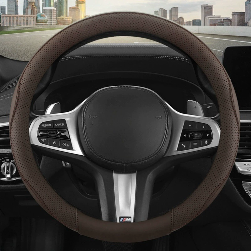 Подходит для Geely Lynk & Co Changan Xiaomi BYD классический чехол на руль ультратонкий противоскользящий чехол на ручку круглый D-образный