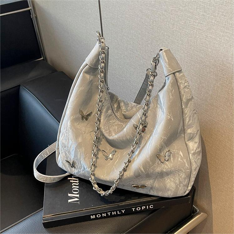 Nicho Zhong bolso de diseño casual para mujeres 2024 bolso de hombro de mariposa de verano nuevo bolso de gran capacidad