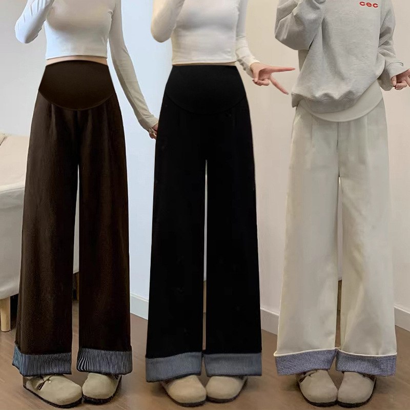 Spring and Summer New Maternity Pants, Cotton and Linen Straight Wide-Leg Pants, Dual-Wear Casual Pants, Workwear Pants, Cropped Pants Spring and Summer New Maternity Pants, Cotton and Linen Straight Wide-Leg Pants, Dual-Wear Casual Pants, Workwear Pants, Cropped Pants
