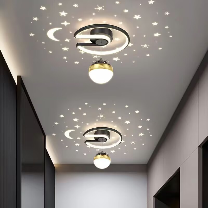 Starry Sky Aisle Light New Corridor Aisle Light Wide Pressure Starry Sky Entrance Light Cloakroom Balcony Chandelier