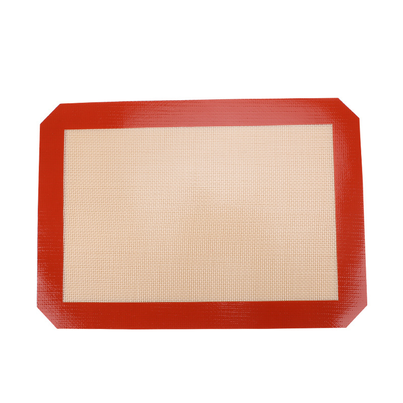 Suministro Directo de fábrica de pan estera para hornear estera de amasado antiadherente resistente a altas temperaturas transpirable Pastel de galletas de silicona para hornear mat image 6