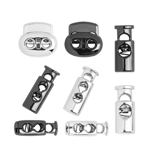 Wholesale plastic electroplated spring buckle clothes pig nose buckle sweatshirt down jacket hat trouser leg adjustable buckle button