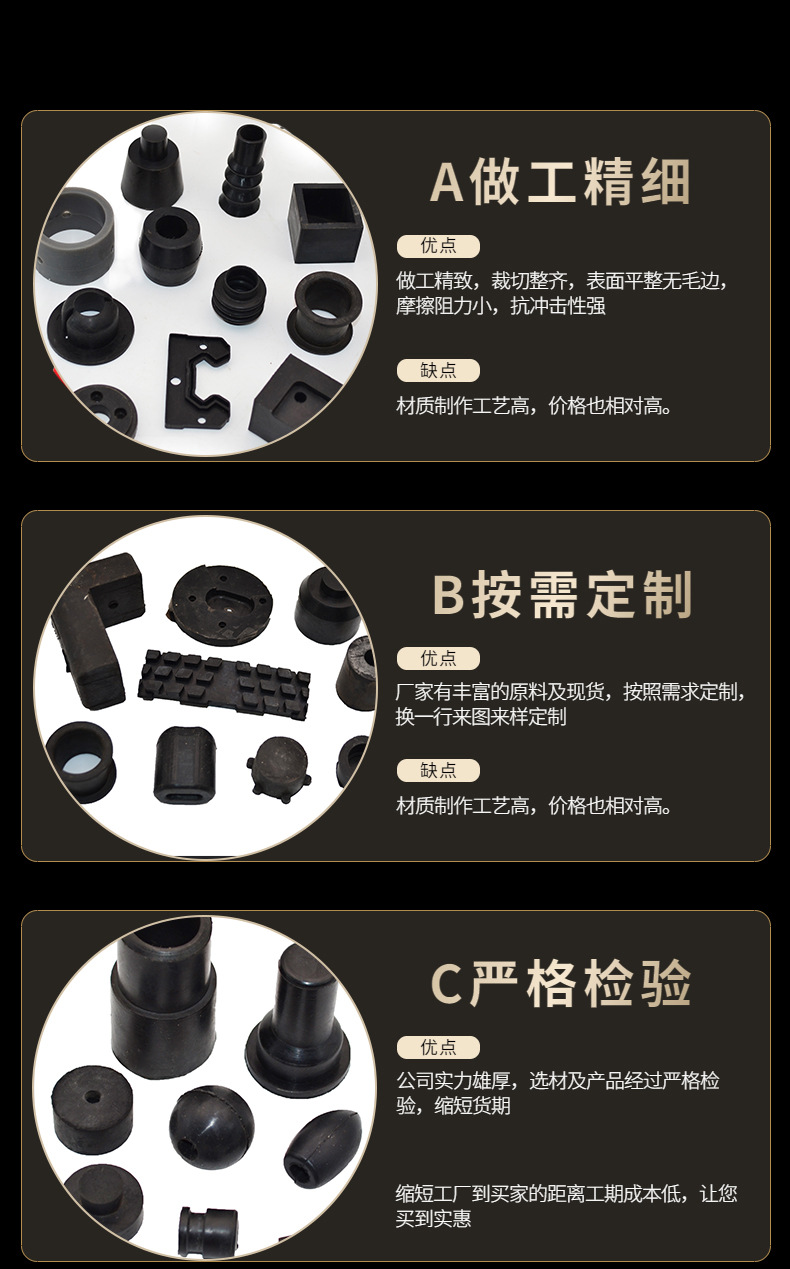 橡胶密封件定 制橡胶模压件 非标橡胶杂件缓冲减震异形密封件加工-阿里巴巴
