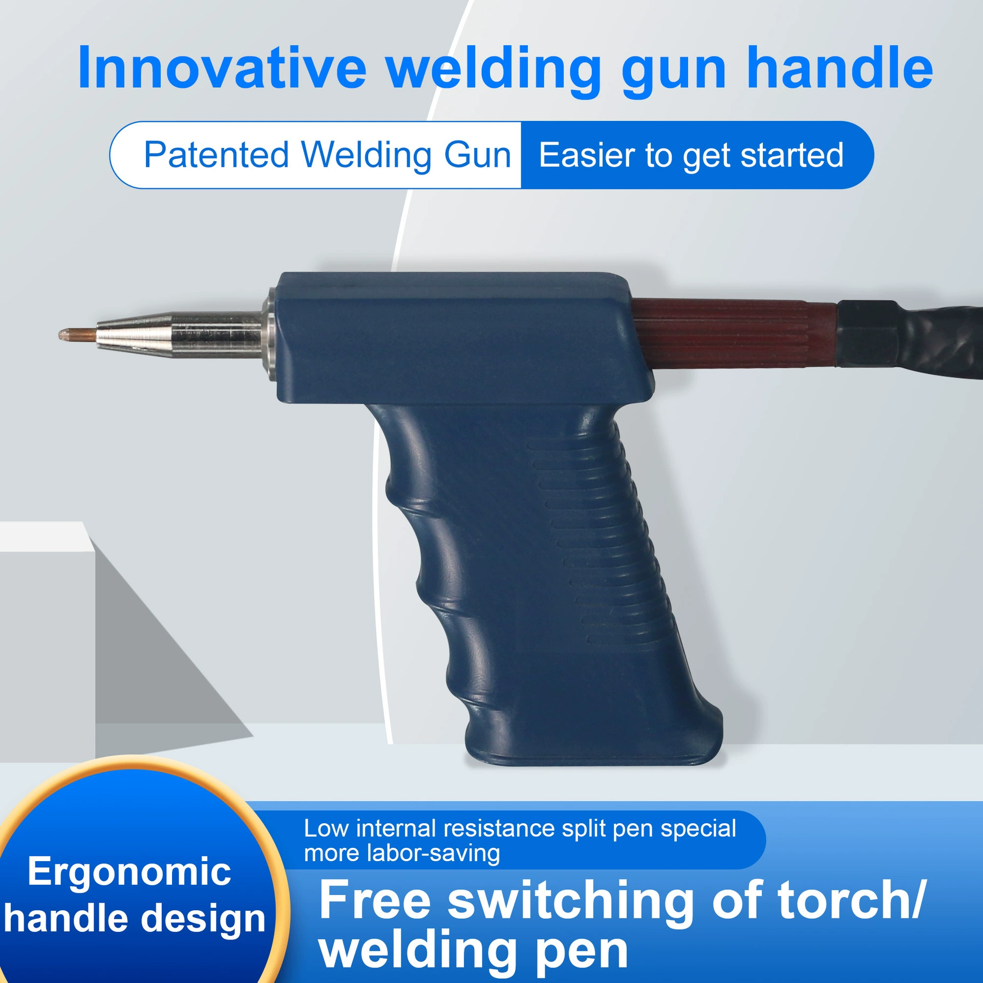 SUNKKO75B Ручка для точечной сварки аккумулятора с автоматическим триггером для точечной сварки, небольшой портативный DIY