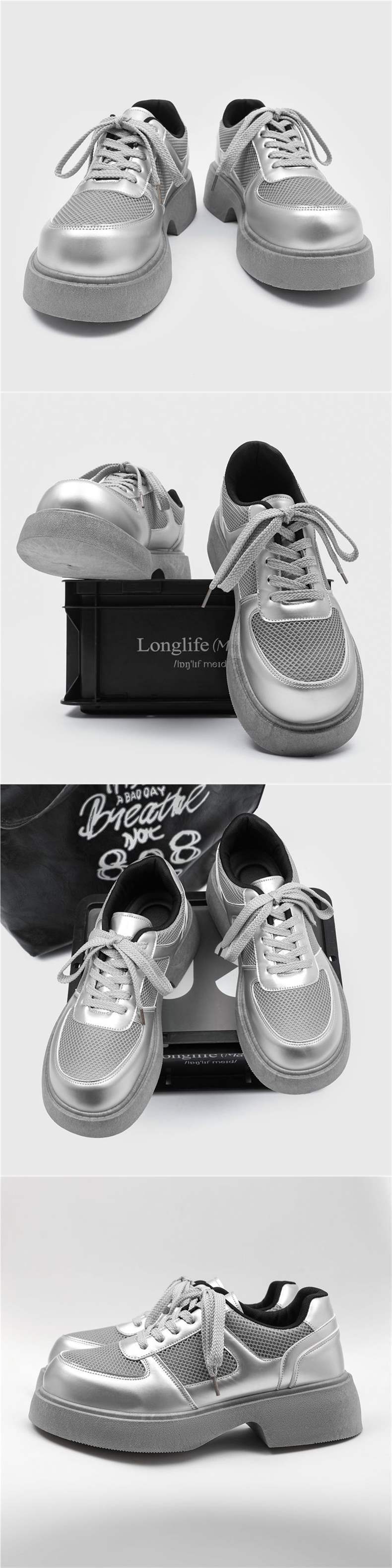 ShoeVault, scarpe da uomo in pelle retrò con suola spessa, stile Derby casual britannico, alla moda, con alluce rialzato, 2025, Z107_voghion.com