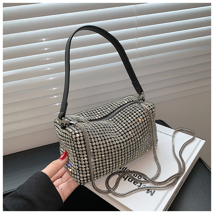 Bolsa de gala bolsa de mujer llena de diamantes bolsa de cubo con diamantes 2022 bolsa de mujer crossbody gran rey bolsa de diamantes pic 46