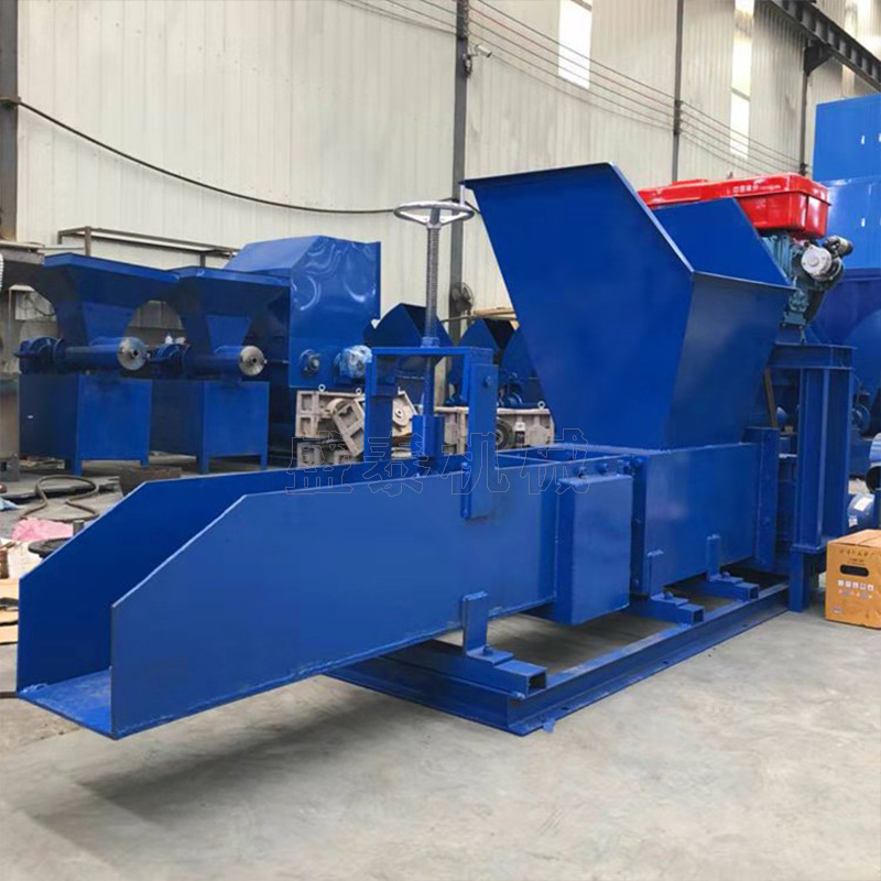 双轴泡沫粉碎压块机聚乙烯减泡机 卧式泡沫冷压机 废旧泡沫压块机