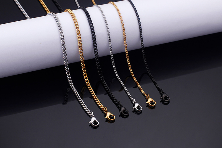 Necklace Classification PVD Coated 18K Gold Plated Geometric Titanium Steel Fashion Waterproof Non Tarnish 304 Stainless Steel Necklace