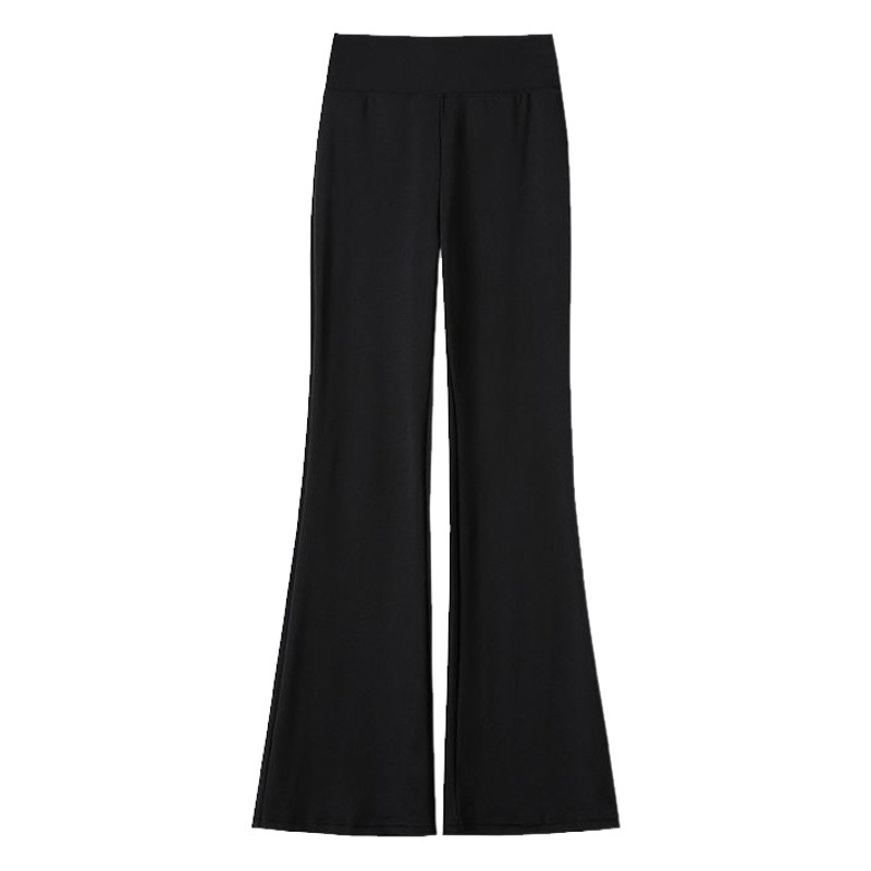 Leggings acampanados negros para mujer, de talle alto, elásticos, pantalones moldeadores, nueva versión ajustada primavera/verano 2025, corte bootcut. image 1