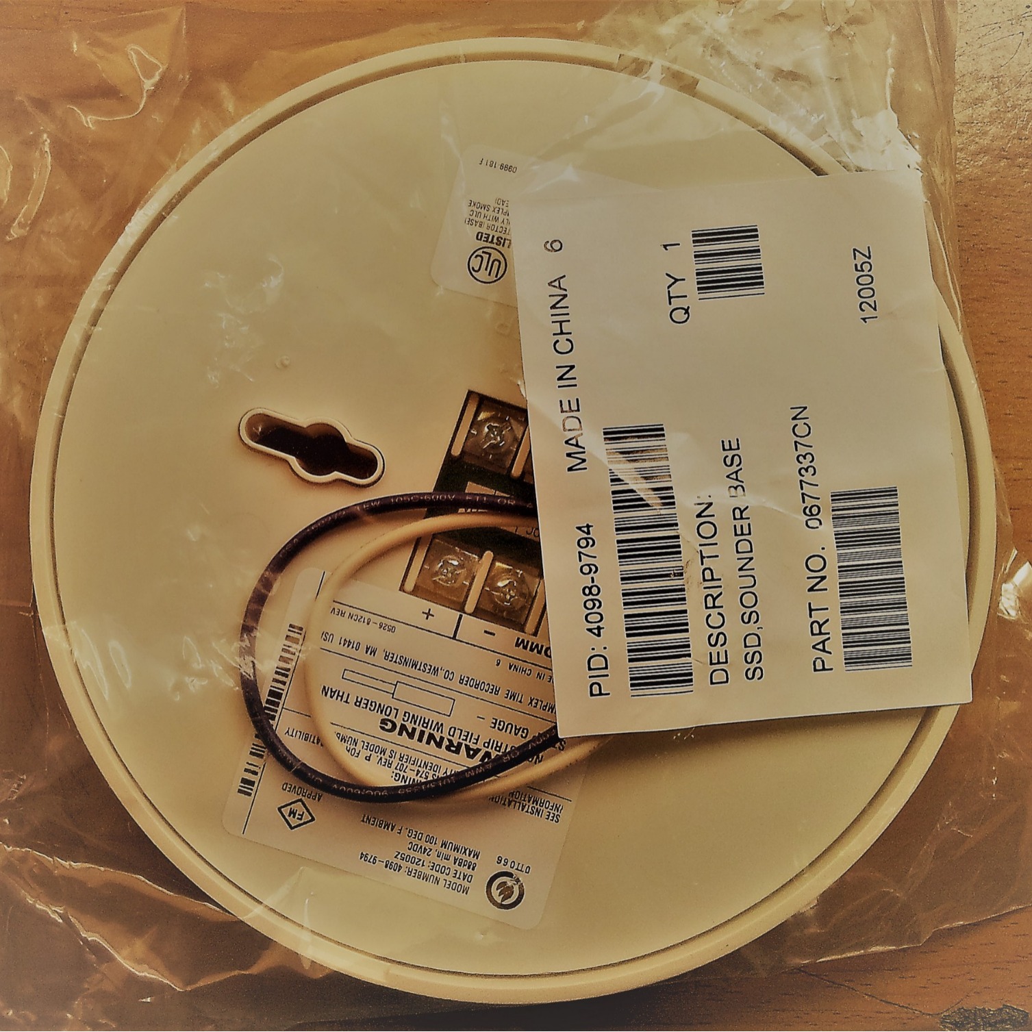 新普利斯4098-9794智能烟感需配合底座 9792使用