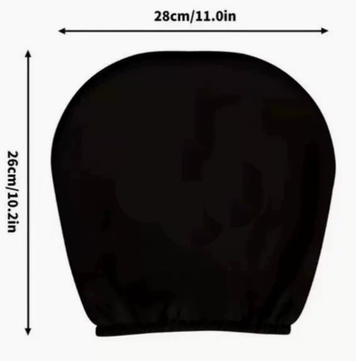 Universal seat cover Cross-border Amazon best-selling universal pullover printed - pure-black-double-sided-printing-1-piece