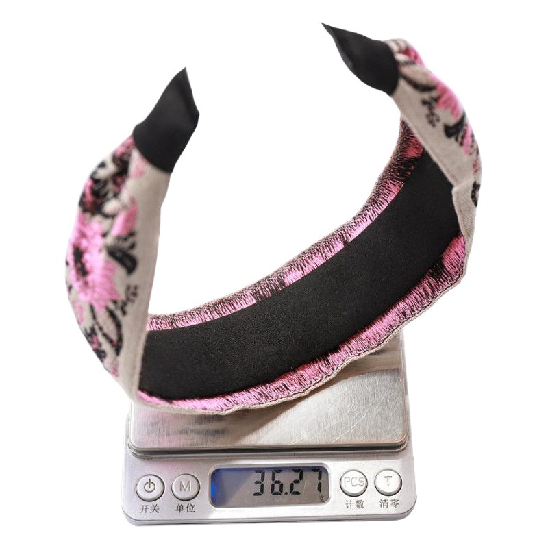 Estilo coreano nueva diadema moda red mismo estilo bordado flor tela diadema horquilla de la muchacha del otoño y el invierno accesorios para el cabello F161