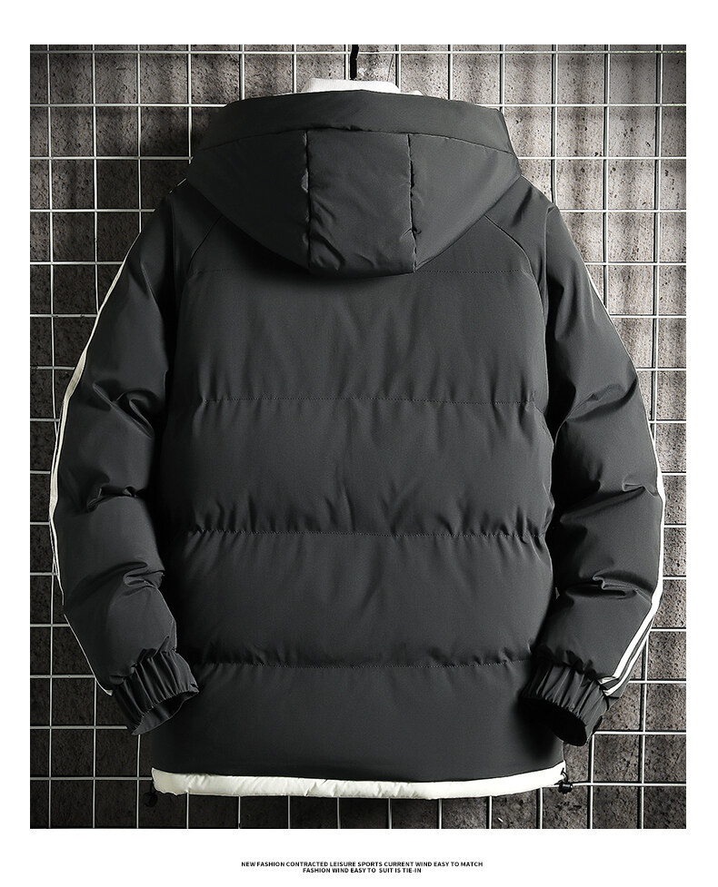 2023 Winter Neue dicke Kapuzenmode für Herren Casual Loose Zipper Baumwolljacke_voghion.com