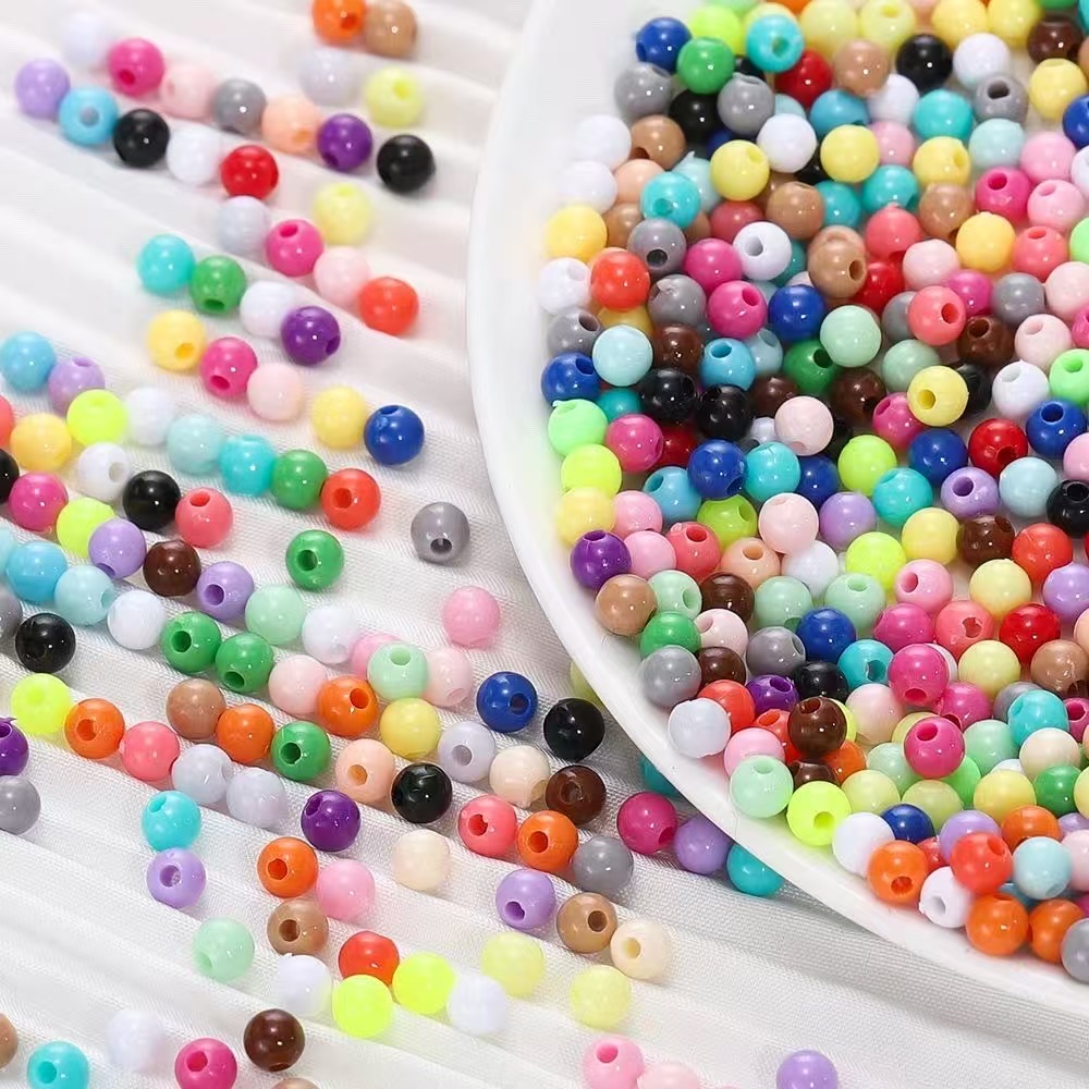Acrylic round beads