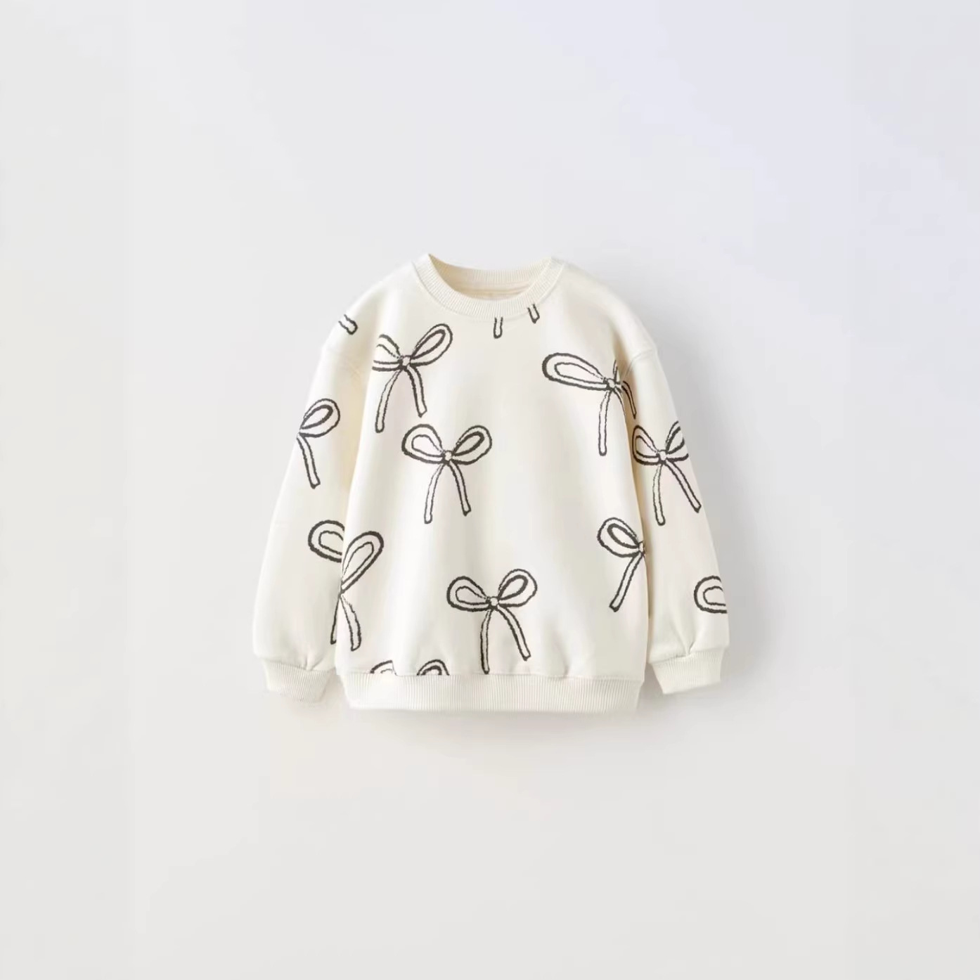 Cross-border children's clothing girls' sweatshirt long sleeve ribbed cuffs girls spring and autumn printed top fashion jacket