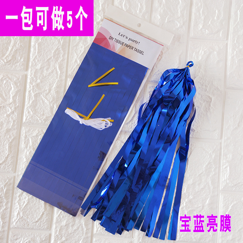 Fijación de papel al por mayor 5 / paquete de cinta de color tirar de flores decoración de la habitación de bodas suministros de fiesta europeos y estadounidenses