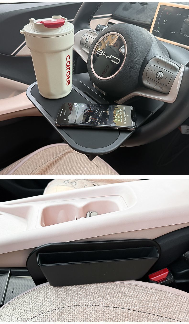 Car-Mounted Table Board Suitable for Byd Seagull, Dolphin, Song Plus, Seal 06, Foldable Car Desk Board, Computer Stand