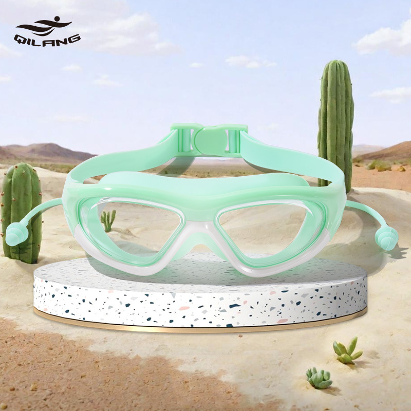 Gafas de Natación de Marco Grande para Niños de PC Impermeable para Natación y Buceo