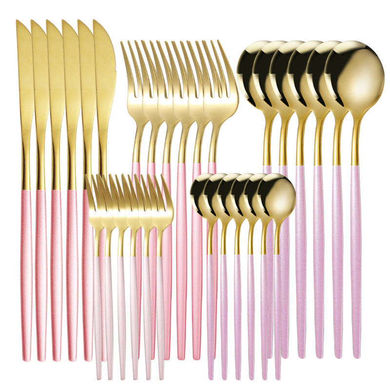 Portugal juego de 30 piezas en caja de color-oro rosa_2