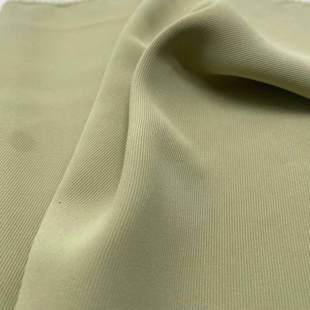 Small suit set peacock slant 215g twill wide-leg pants fabric A-line skirt fabric wide-leg pants fabric