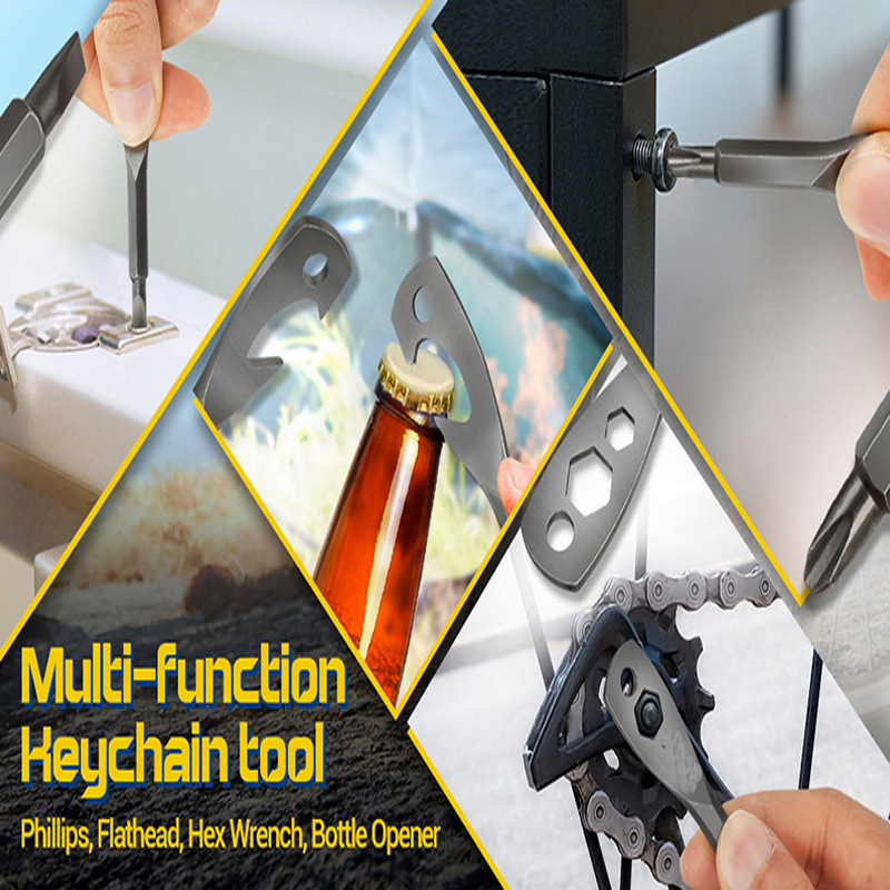 43g Weight Keychain Classification 1 Piece Quantity Daily Occasion Alloy Material Father'S Day Festival Bottle Opener, Screwdriver Pattern Men's Gender Simple Style Style Simple Style Bottle Opener Screwdriver Alloy Father'S Day Men's Keychain 3