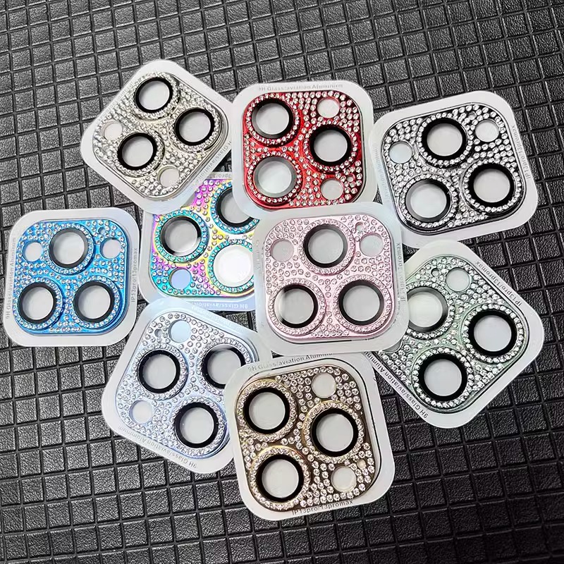 Suitable for Apple 17Pro Lens Film, Apple 16/15 Diamond 14Plus Armor 13Mini Lens Sticker 12/11