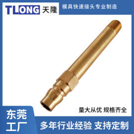 外六角加长水嘴LJPLH2-100长铜水咀 中号快速快公接头模具TLONG