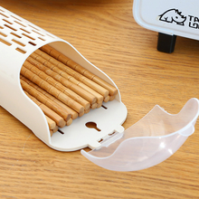 Z7XN筷子筒家用筷子架带盖壁挂式塑料筷子笼置物架沥水厨房筷子收
