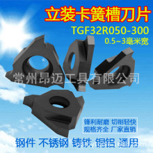 立装卡簧槽刀片TGF32R050100150200250300数控切槽刀片钢件专用