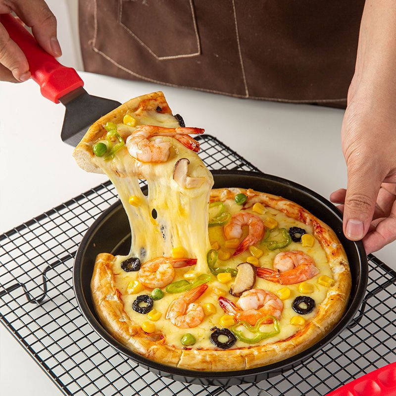 披萨烤盘不粘易脱模盘6寸-12寸圆形家用烤箱烘焙工具套装批发跨境|ms