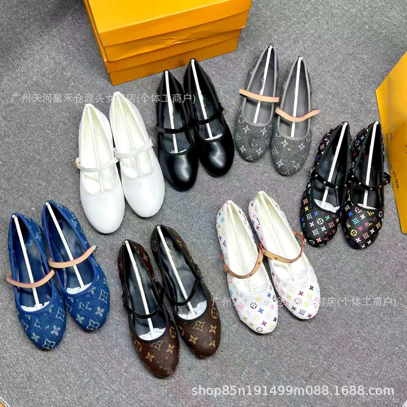 In stock for cross-border shipping! 26 new styles of doll-head flat shoes, denim round-toe metal buckle Mary Jane shoes for women In stock for cross-border shipping! 26 new styles of doll-head flat shoes, denim round-toe metal buckle Mary Jane shoes for women