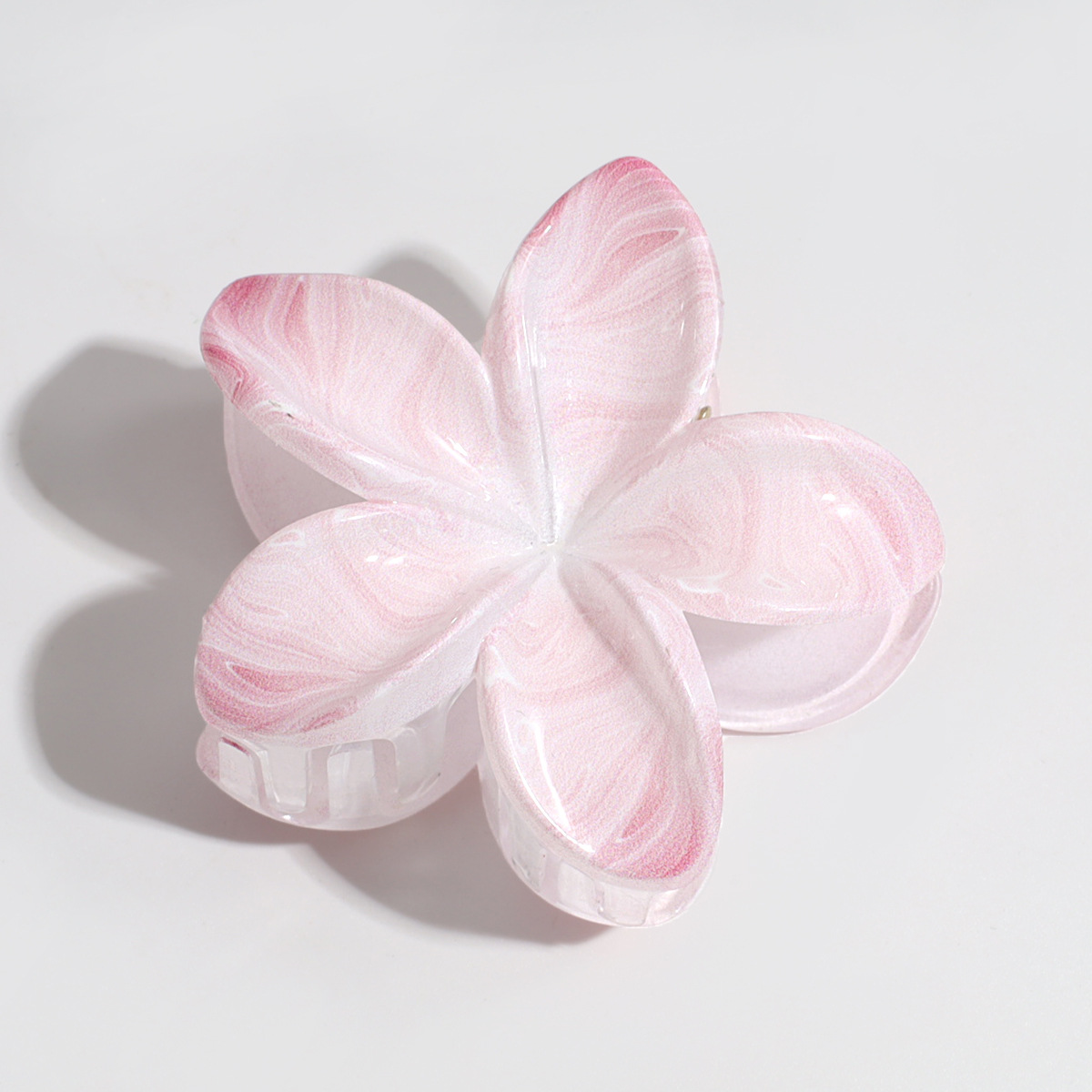 58g Weight Hair Claws Hair Accessories Type 1 Piece Quantity Daily Occasion Plastic Material Plumeria Pattern Women's Gender Sweet Style Sweet Women's Plumeria Plastic Hair Claws 8