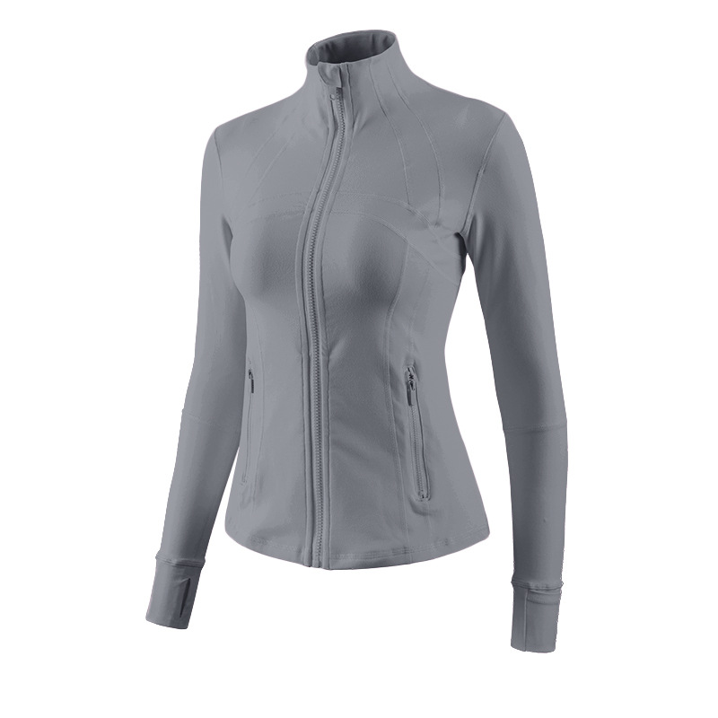 Stand-up Collar Yoga Clothes, Thin High-end Pilates Fitness Top, Fitness Clothes For Women_desvips.com